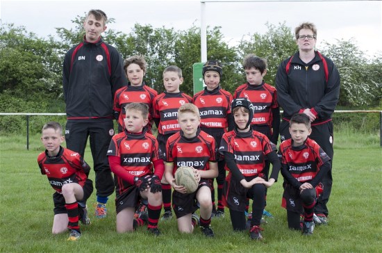 Stanley Rangers Under 9s team with coaches 2015-16